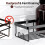 Shower Caddy Shelf Organizer, 2 Pack Adhesive Bathroom Accessories, Save Space with Hooks Black B 1