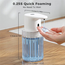 300ml Automatic Liquid Soap Dispenser Rechargeable Gel Soap Dispenser Touchless Hand for Bathroom Kitchen B