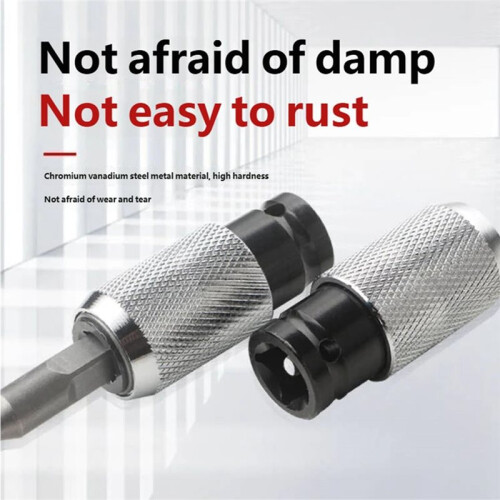 Hammer Drill Adapter with 4 Impact Bits - Turns Cordless Drill Into Hammer Tool for Concrete, Brick, Stone 2