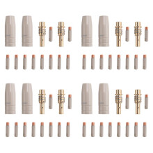 56Pcs 15AK Coating Protection Nozzle Non-Stick Welding Slag European Airless Gas Protection Machine Protective Sleeve
