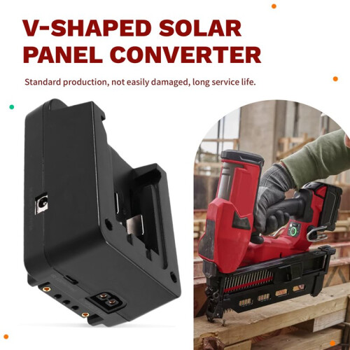 For  18V-21V Battery to V-Type Solar Panel Converter PD100W Fast Charging High-Efficiency Lighting 2