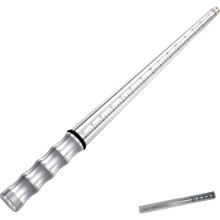 Steel Ring Mandrel Pro Stainless Steel Solid Ring Mandrel US 0-15 Mandrel Ring Sizer with 1/4 Size Hammerable Mandrel
