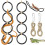2PCS Snake Climbing Rings Kit, Adjustable  Python Enrichment Hoop Chain Toys for Corn Snakes,Chameleons, 2
