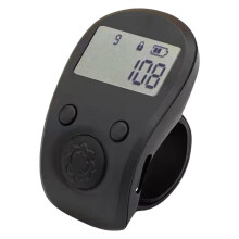 Electronic Glowing Digital Finger Counter Handheld Knitting Row Flickering Miniature Point Hand Counter Black
