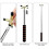 Telescopic Billiards Stand Bridge Stick - Adjustable Metal Pool Rest  for Precise, Stable 6