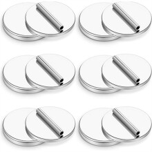 6 Pairs Magnetic Pin Brooch Converters Magnetic Clasps Pins Brooch Holder Converter for Hijab Scarf Shawls Thin