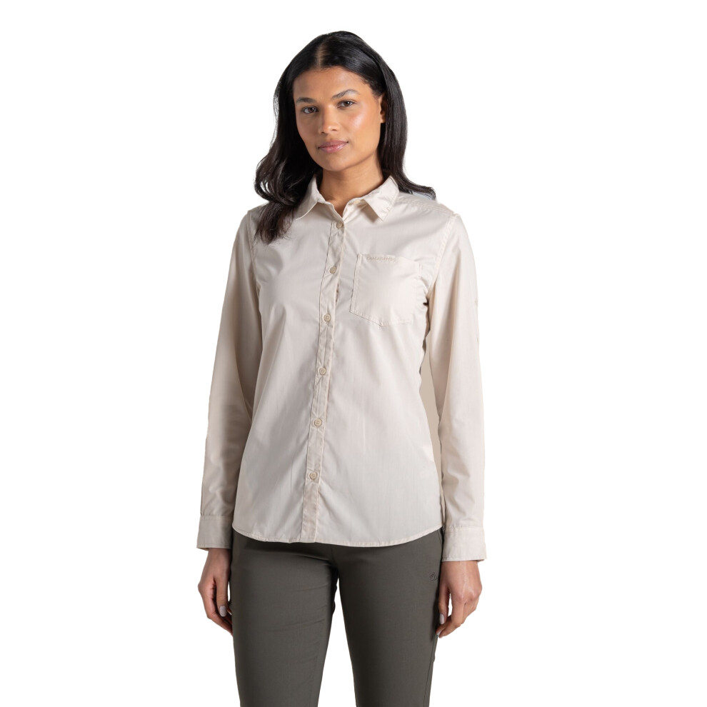 Craghoppers (18 Uk, Stone) Womens/Ladies Kiwi Iii Long-Sleeved Shirt