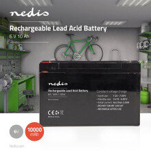 Oplaadbare loodzuurbatterij | Loodzuur | Oplaadbaar | 6 V | 10000 mAh
