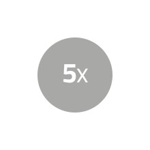 Lithium knoopcelbatterij CR1632 | 3 V gelijkstroom | Voorgeladen | 5-Blaar | Diverse eenheden | Zilver