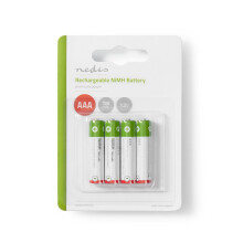 Oplaadbare Ni-MH-batterijen AAA | 1,2 V gelijkstroom | 700 mAh | Voorgeladen | 4-Blaar
