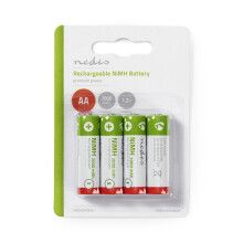 Oplaadbare Ni-MH-batterijen AA | 1,2 V gelijkstroom | 2000 mAh | 4-Blaar