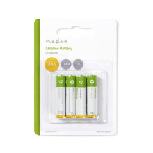 Alkalinebatterijen AAA | 1,5 V gelijkstroom | 4-Blaar