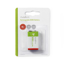 Oplaadbare Ni-MH-batterij E-blok | 8,4 V gelijkstroom | 250 mAh | Voorgeladen | 1-Blaar | 6LR61 | Groen rood