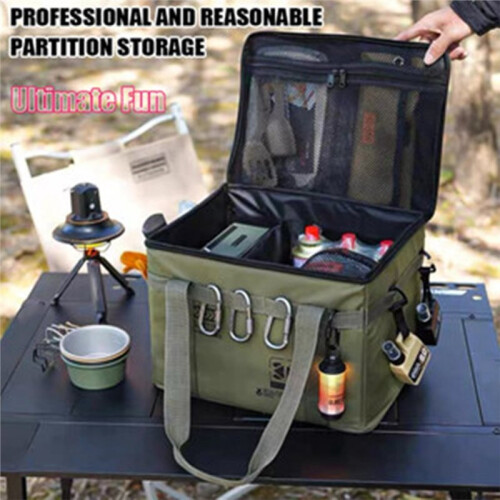 30L Large Capacity Campin Bag Foldable Waterproof Storage Bag for Camping, Picnic & Tools 1