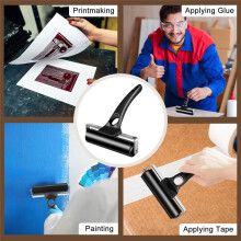 8Pcs Rubber Roller Perfect for Gluing Printing Inking Crafting Press Printmaking Wallpaper Stamping Scrapbooks,4.7Inches