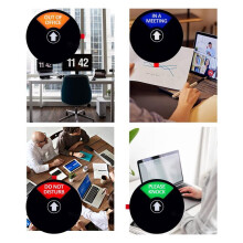 Privacy Sign for Office Door, Do Not Disturb, Out of Office, Please Knock, in A Meeting, Conference Sign for Offices