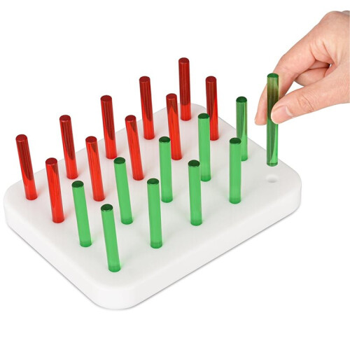 Finger Training Device for the Elderly, Acrylic 20-Hole Pegboard, Rehabilitation Training Tool, Finger Strength Training 1