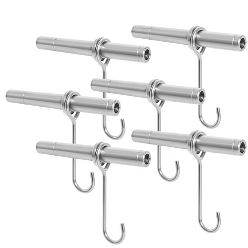 Stainless Steel Maple Syrup Tapping Kit 6 Maple Tree Taps Spiles with Hooks Compatible with Maple Birch Walnut Trees