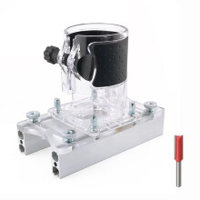 Adaptador de Base para Enrutador de Carpintería con Soporte de Ranura de Sujeción 2 en 1 para Muebles, Conector Oculto para Bricolaje, Base de