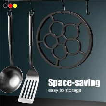 2 Pack Cast Iron Wok Support Ring, 7.28inch Non Slip Gas Hob Ring Reducer, Metal Stovetop Stand Trivets Extender