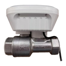 Tuya WiFi Wasserventil Wasserzähler Wasserdurchflussrate Verbrauch Temperaturanzeige Timer Life Control EU-Stecker