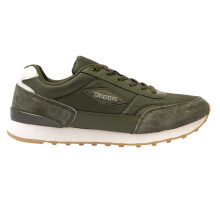 (9 UK, Army Green) Kappa Mens Suede Flat Trainers