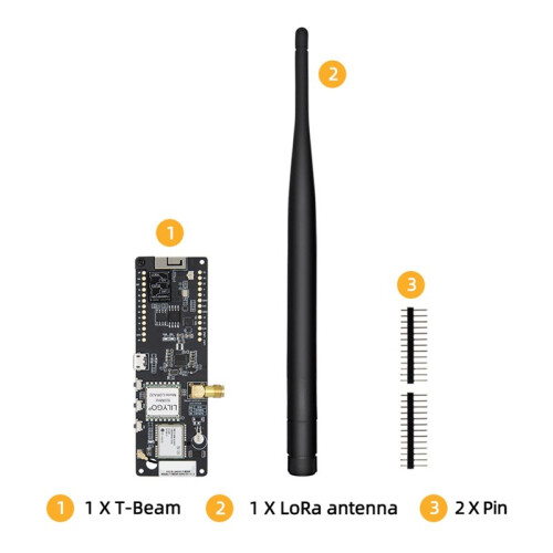 LILYGO Meshtastic T- V1.2 LoRa Module ESP32 GPS NEO-6M WiFi  Wireless Module 915MHz 2