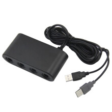 4-Poorts Converter voor GameCube GC-Controllers USB-Adapterconverter