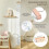 Growth Chart for Wall 7 Ft Height Chart with Keepsake Box & Hook Waterproof Canvas Measure Wall Ruler Removable 3