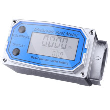 Digitales Turbinen-Durchflussmessgerät Durchflussmesser Anzeige 1 Zoll NPT LED-Digit -Kraftstoffmesser PCB-Durchflussanzeige-Sensor