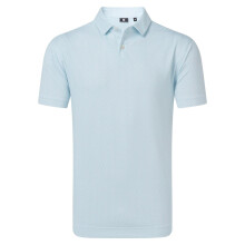 (L, White) FootJoy Mens Geo Dot Print Polo Shirt