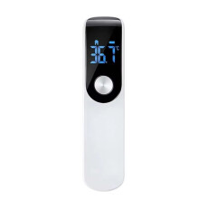 Digital Infrared Thermometer Highly Sensitive Non-Contact Body Temperature Measuring Meter Hygrometer White