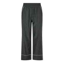 (6 UK, Black) Fendi Womens/Ladies All Over Logo Wide Leg Pyjama Bottoms