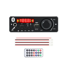 DC5V Bluetooth5.0 Decoder Board 6W Amplifier MP3 Player Support Call Recording 3.5mm USB TF FM for Module Car Speaker