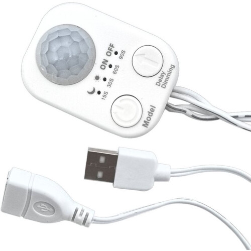 5V-24V USB PIR Human Motion Sensor Detector  Body Infrared Motion Sensor Timer for LED Light Strips