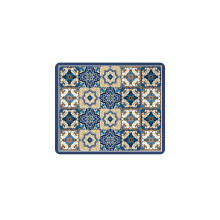 50X60cm Checkered Printed Washing Machine Dust Cover Pad, Quick-Dry Absorbent Protective Top Mat for Washer and Dryer B