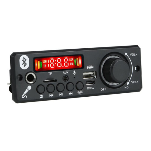 DC5V Bluetooth5.0 Decoder Board 6W Amplifier MP3 Player Support Call Recording 3.5mm USB TF FM for Module Car Speaker 1