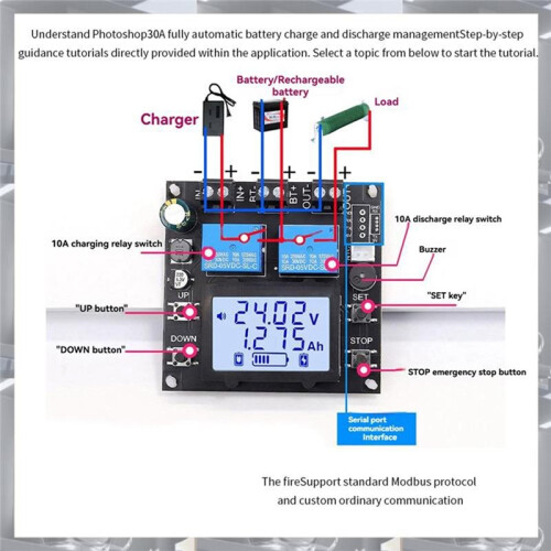 XY-BT13L 30A Battery Charge and Discharge Module, Bidirectional Current Detection Protector,XY-BT1 2