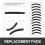 12 Pcs Black Rubber Makeup Tool Eyelash Curler Replacement Pads for Lady 6