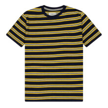 (12-13 Years, Yellow/Black) Farah Childrens/Kids Tobago Striped Logo Regular T-Shirt