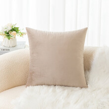 Cterwk Fluweel Superzachte Sierkussenhoes Decoratieve Vierkante Effen Dikke Kussenhoes voor Bank, Woonkamer, 24x24 inch