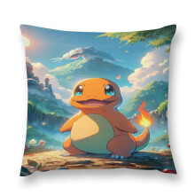 Charmander pluche kussensloop, verkrijgbaar in meerdere maten, ultracomfortabel, vuilafstotend en beschermhoes.