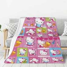 Manta polar Hello Kitty súper suave y acogedora, ideal para hombres, mujeres, personas mayores y niños. Características: súper suave, 40" x 30".