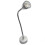 Adjustable LED Gooseneck Wall Light - Spotlight for Professional and Home Use Silver 1