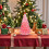 Artificial Crystal Christmas Tree Watermelon Red 4
