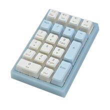 Teclado Numérico RGB Sem Fio, Interface TIPO C Portátil para Contabilidade e Finanças Sem Fio, Teclado Mecânico Pequeno