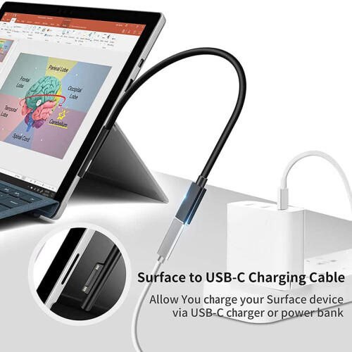 Για σύνδεση με καλώδιο φόρτισης USB-C συμβατό με Pro7Go2Pro6 5/4/3Laptop1/2/3 & Book 2