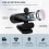 Webcam USB HD 1080P com Lente  Angular, Microfone Embutido e Tripé Giratório para Streaming, Videochamadas e Videoconferências. 3