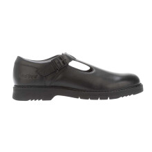 (3 UK, Black) Kickers Womens/Ladies Finley Leather T-Bar Formal Shoes