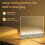Flat Book Light Rechargeable Clear LED  Reading Light with Timer Dimmable Eye Protection for Bedside Travel Study A 7
